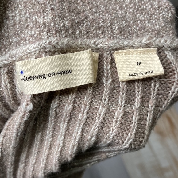 Anthropologie Sleeping On Snow Elene Asymmetrical cream size Medium - Picture 4 of 8